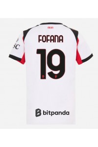 AC Milan Youssouf Fofana #19 Voetbaltruitje Uit tenue Dames 2025-26 Korte Mouw